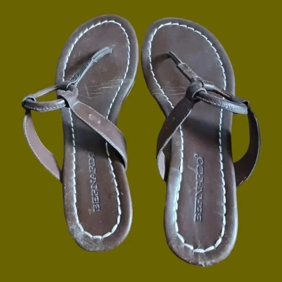 Bernardo matrix leather sandals o ring  7M - Picture 2 of 7